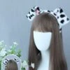 Girls Head Band With Dog Ears Women Fluffy Hair Band Soft Hair Ties