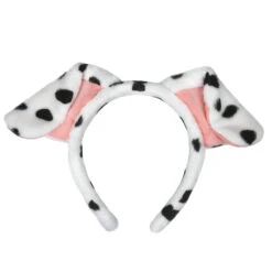 Girls Head Band With Dog Ears Women Fluffy Hair Band Soft Hair Ties -Children Toys Sale Dalmatians Head Band with Dog Ears 5
