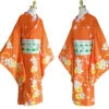 Adult Saionji Hiyoko Kimono Costume Set And Wig For Women Men Halloween Cosplay