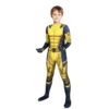 Kids James Howlett Costume Deady Pool Logan Cosplay Outfit Superhero Battle Suit For Children