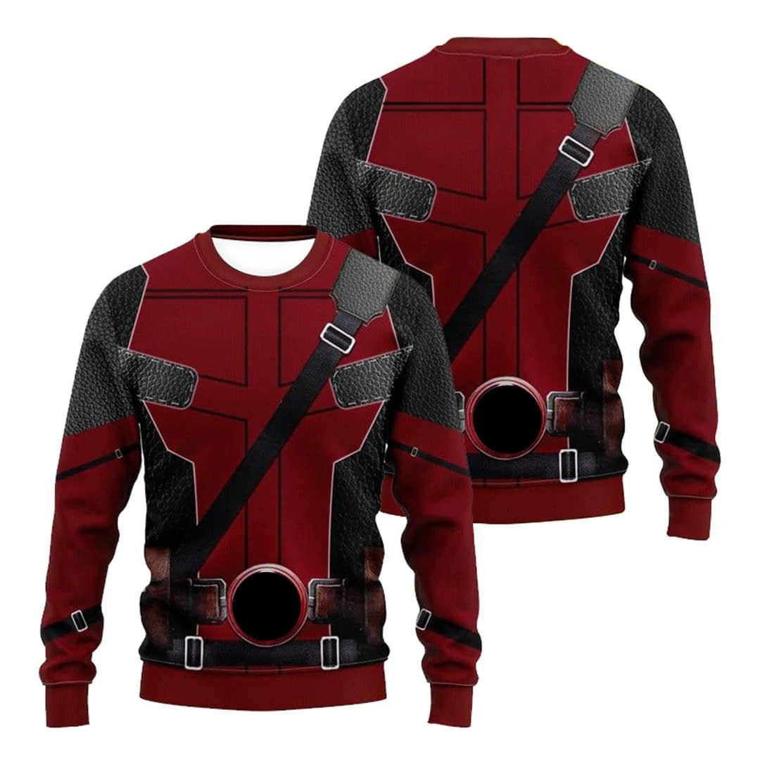 Adult Deady Pool Sweatshirt Wade And James Howlett Pullover Casual Shirt 3 Adult Deady Pool Sweatshirt Wade And James Howlett Pullover Casual Shirt - Image 3