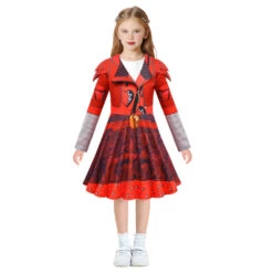 Girls Red Costume The Rise Of Red Cosplay Dress Pants And Gloves For Halloween 14 Girls Red Costume The Rise Of Red Cosplay Dress Pants And Gloves For Halloween -Children Toys Sale Decendents Red Costume The Rise of Red