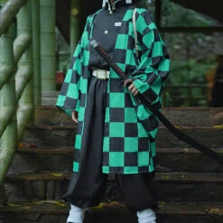 Tanjiro Kamado Costume Halloween Tanjiro Cosplay Outfit Full Set 15 Tanjiro Kamado Costume Halloween Tanjiro Cosplay Outfit Full Set -Children Toys Sale Demon Slayer Tanjiro Kamado Costume 4