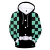 Halloween Cosplay Hoodie Tanjiro Nezuko Zenitsu Giyu Inosuke Sweatshirts