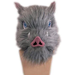 Hashibira Inosuke Mask Pig Plush Helmet Kimetsu Cosplay Essentials -Children Toys Sale DemonSlayerMask 1