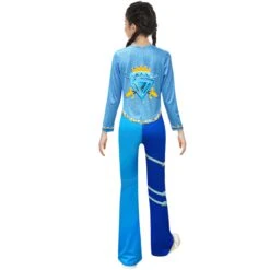 Kids Chloe Charming Outfit Blue Shirt And Flared Pants 2Pcs Suit For Halloween Carnival -Children Toys Sale Descendants Chloe Charming costume 3