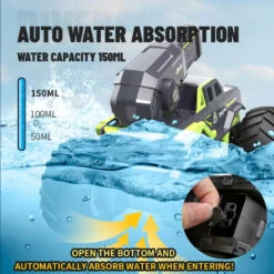 Kids RC Amphibious Vehicle 2.4G High Pressure Water Gun Car Two Speeds Off-road Car -Children Toys Sale Detail 05 9166b723 912b 454e b234 8961161a7629