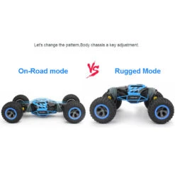 RC Twist Rock Crawler Car 4WD Transform 15 Km/h All Terrains Remote Control Toy Stunt Cars -Children Toys Sale Double sidedABSTransformClimbingTruckRCCars2.4GHzAll terrainOff RoadVehicle 3