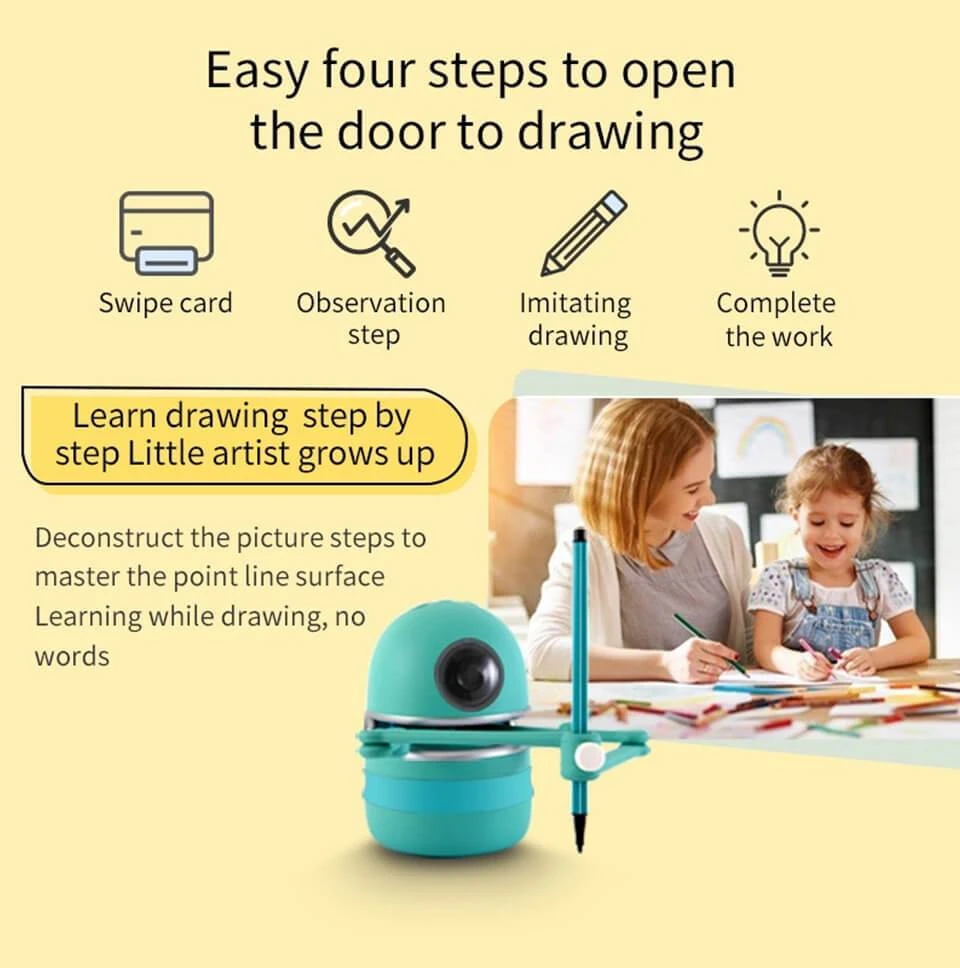 Drawing Robot Educational Automatic Recognition Robot For Painting Learning Art Training 3 Drawing Robot Educational Automatic Recognition Robot For Painting Learning Art Training - Image 3