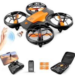 Drone With Camera For Beginners Gesture And Mobie Control Outside Flying Toys RC Quadcopter -Children Toys Sale Drone with Camera Orange d85eaf41 f863 403b abc6 60c5bb5b6d23