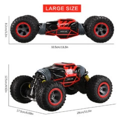 RC Twist Rock Crawler Car 4WD Transform 15 Km/h All Terrains Remote Control Toy Stunt Cars -Children Toys Sale DualSize2.4GHzRCCar 2