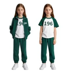 Kids 3PCS Players Cosplay Tracksuit Costume Green Sweatshirt Pants And T-shirt -Children Toys Sale E2CA9A7F1B209FCAC708575D6EC18E96