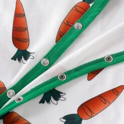 Baby Carrot Printed Romper And Bunny Rabbit Ears Hat 2pcs Suit -Children Toys Sale Easter baby girl romper and hat 2pcs set 2