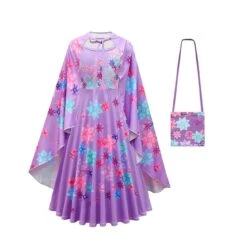 Flower Princess Isabela Long Sleeve Dress Girls Isabela Mardrigal Magic Cosplay Dress With Bag And Cloak 14 Flower Princess Isabela Long Sleeve Dress Girls Isabela Mardrigal Magic Cosplay Dress With Bag And Cloak -Children Toys Sale Encanto Isabela Costume 4