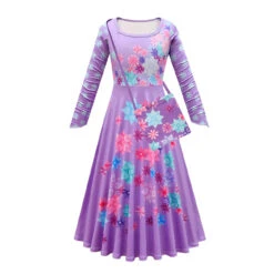 Flower Princess Isabela Long Sleeve Dress Girls Isabela Mardrigal Magic Cosplay Dress With Bag And Cloak 13 Flower Princess Isabela Long Sleeve Dress Girls Isabela Mardrigal Magic Cosplay Dress With Bag And Cloak -Children Toys Sale Encanto Isabela Costume 6
