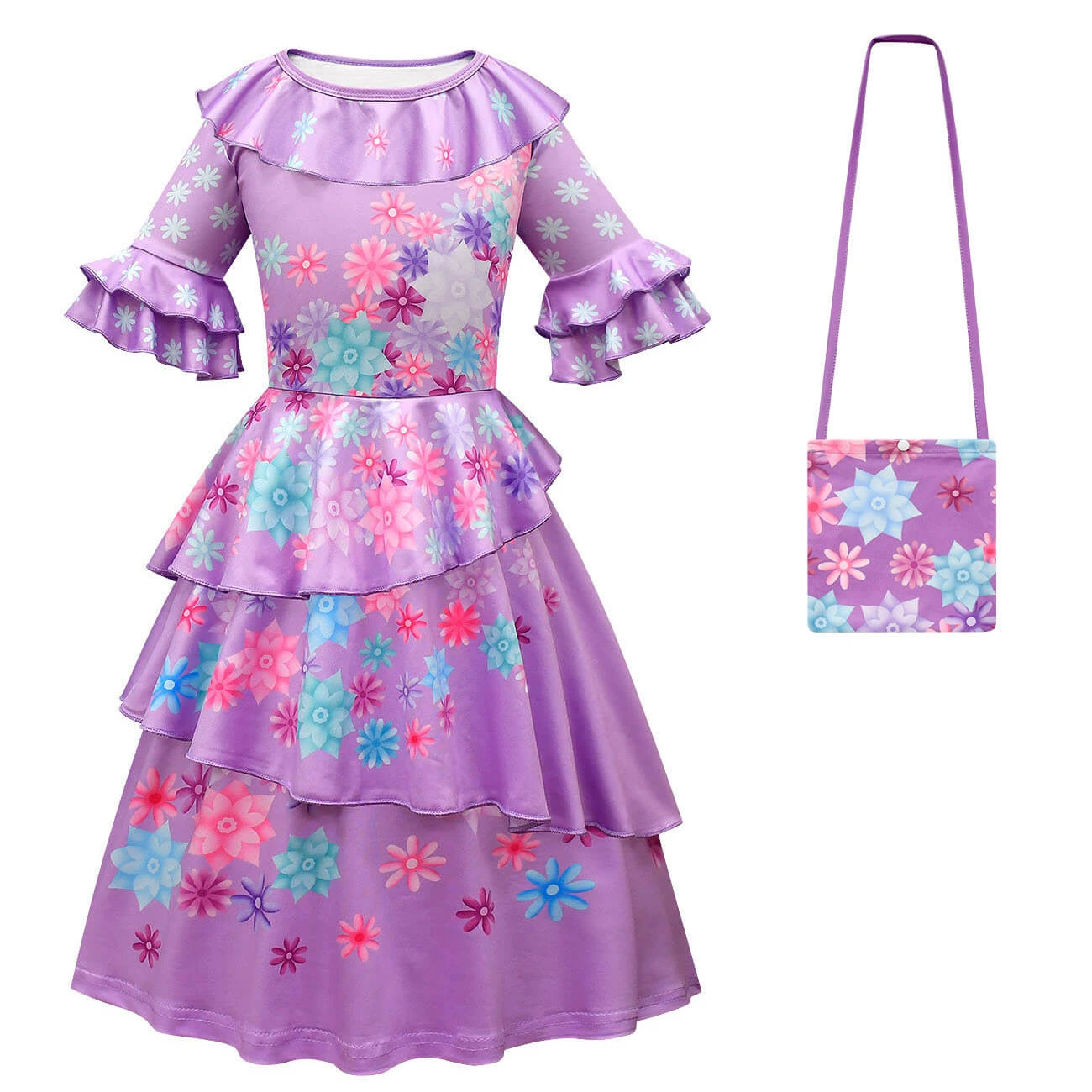 Girls Isabela Party Dress Perfect Flower Princess Cosplay Outfit 3 Girls Isabela Party Dress Perfect Flower Princess Cosplay Outfit - Image 3