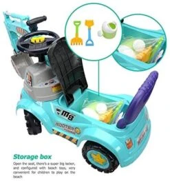 Kids 3-in-1 Ride-on Excavator Truck With Music For Boys Girls Indoor Outdoor Scooter, Pulling Cart & Excavator 13 Kids 3-in-1 Ride-on Excavator Truck With Music For Boys Girls Indoor Outdoor Scooter, Pulling Cart & Excavator -Children Toys Sale Excavator blue 06