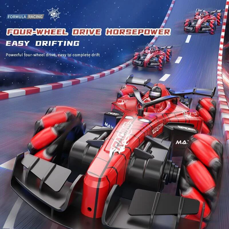 F1 Remote Control Car 2.4G Formula Racing Car RC Drift Stunt Car With Spray Light 4 F1 Remote Control Car 2.4G Formula Racing Car RC Drift Stunt Car With Spray Light - Image 4