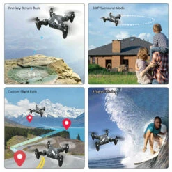 Foldable RC Drone With Camera 720P HD Mini Camera Drone Quadcopter For Kids -Children Toys Sale Foldable Mini Drone