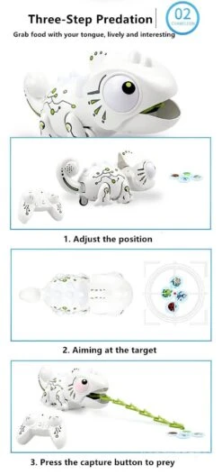 2.4G Remote Control Foraging Chameleon Robotic Intelligent Dinobot Dinosaur Toys Electronic Pet 14 2.4G Remote Control Foraging Chameleon Robotic Intelligent Dinobot Dinosaur Toys Electronic Pet -Children Toys Sale Foragingdinosaur 4