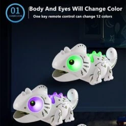2.4G Remote Control Foraging Chameleon Robotic Intelligent Dinobot Dinosaur Toys Electronic Pet 13 2.4G Remote Control Foraging Chameleon Robotic Intelligent Dinobot Dinosaur Toys Electronic Pet -Children Toys Sale Foragingdinosaur 5