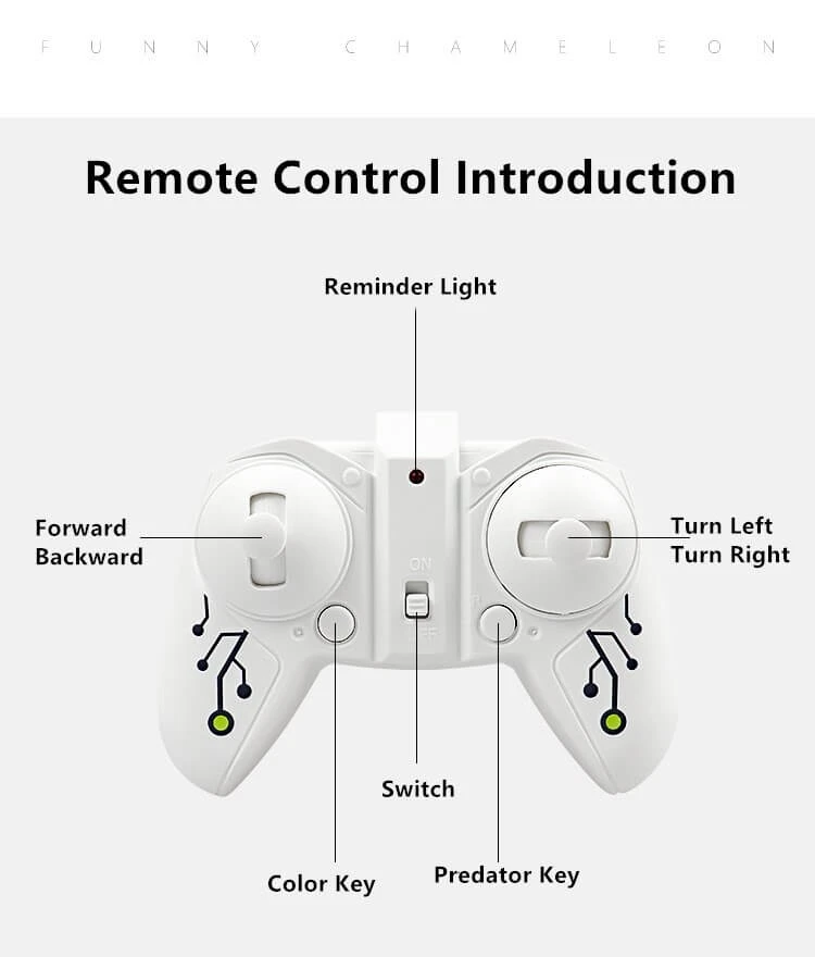 2.4G Remote Control Foraging Chameleon Robotic Intelligent Dinobot Dinosaur Toys Electronic Pet 9 2.4G Remote Control Foraging Chameleon Robotic Intelligent Dinobot Dinosaur Toys Electronic Pet - Image 9