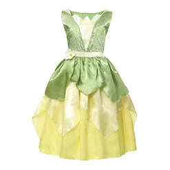 Princess Tiana Dress Role Playing Dresses Halloween Costume 14 Princess Tiana Dress Role Playing Dresses Halloween Costume -Children Toys Sale Frogprincesscostume 7