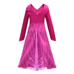 Hot Pink Princess Elsa Dress Girls Cosplay Halloween Costume 15 Hot Pink Princess Elsa Dress Girls Cosplay Halloween Costume -Children Toys Sale Frozen2ElsaDress 1