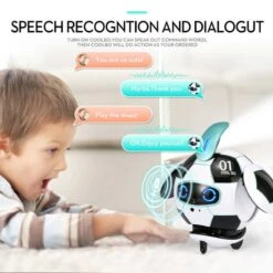 Intelligent Dialogue Toy Voice Recognition Control Robot Gesture Induction Obstacle Detective Deformation Soccer Toy 12 Intelligent Dialogue Toy Voice Recognition Control Robot Gesture Induction Obstacle Detective Deformation Soccer Toy -Children Toys Sale GestureInductionTalkingFootballRobot 3