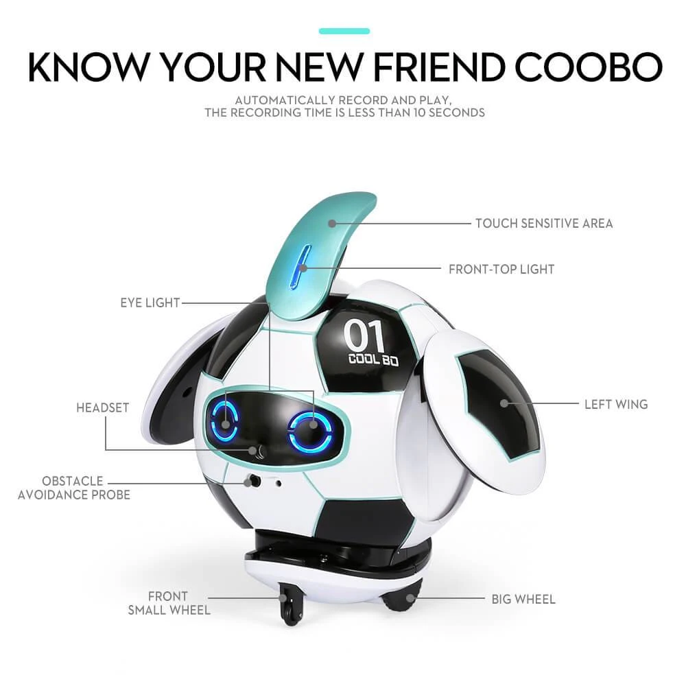 Intelligent Dialogue Toy Voice Recognition Control Robot Gesture Induction Obstacle Detective Deformation Soccer Toy 2 Intelligent Dialogue Toy Voice Recognition Control Robot Gesture Induction Obstacle Detective Deformation Soccer Toy - Image 2