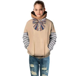 AI Doll Hoodie Long Sleeve Zip-up Jacket For Kids Adults