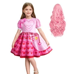Queen Of Hearts Costume Girls Adults Princess Bridget Pink Dress And Wig For Halloween Carnival 12 Queen Of Hearts Costume Girls Adults Princess Bridget Pink Dress And Wig For Halloween Carnival -Children Toys Sale Girls Queen of Hearts Costume 1