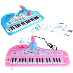 Kids Piano Toy With Keyboard And Microphone, Good Christmas Gift