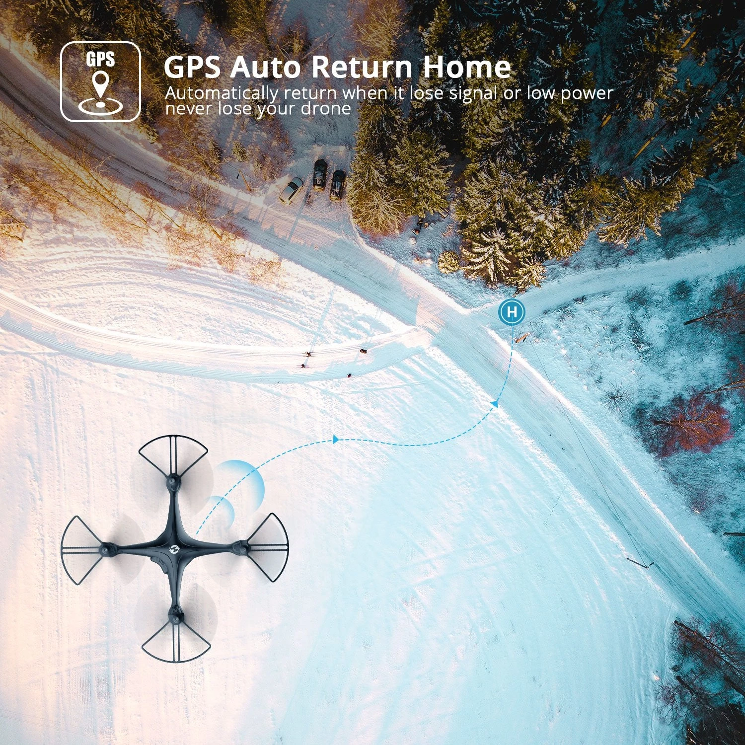 HS120D Drone 1080P 2K Full HD Camera Follow Me GPS FPV Remote Control Quadcopter 3 HS120D Drone 1080P 2K Full HD Camera Follow Me GPS FPV Remote Control Quadcopter - Image 3