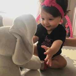 Baby Animated Singing Elephant Flappy Plush Toy Elephant With Flapping Ears -Children Toys Sale Hide and Seek Elephant 1