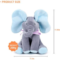 Baby Animated Singing Elephant Flappy Plush Toy Elephant With Flapping Ears -Children Toys Sale Hide and Seek Elephant 2