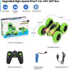 Remote Control Stunt Racing Car High Speed Double Sided 360 Rotating Tumbling Flips With Flashing Lights 18 Remote Control Stunt Racing Car High Speed Double Sided 360 Rotating Tumbling Flips With Flashing Lights -Children Toys Sale High Speed Racing Car 3