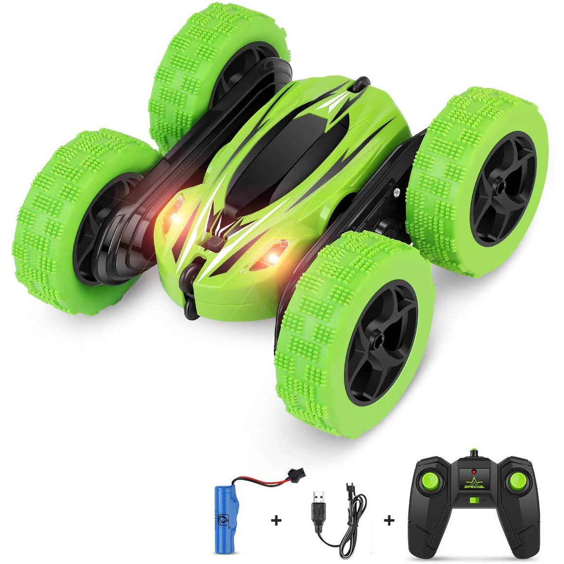 Remote Control Stunt Racing Car High Speed Double Sided 360 Rotating Tumbling Flips With Flashing Lights 1 Remote Control Stunt Racing Car High Speed Double Sided 360 Rotating Tumbling Flips With Flashing Lights