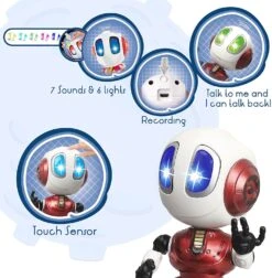 Interactive Voice Robot Intelligent Recording Alloy Gesture Touch Talking Robot Mini Electronic Doll 17 Interactive Voice Robot Intelligent Recording Alloy Gesture Touch Talking Robot Mini Electronic Doll -Children Toys Sale InteractiveVoiceControlledRobot 13
