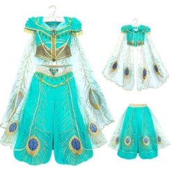 New Princess Costume Cosplay Clothes For Girls Adult Halloween Party -Children Toys Sale JasminePrincessDresses 2