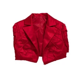 Female Harley Costume Joker Movie Cosplay Red Coat Irregular Tutu Skirt Full Set -Children Toys Sale Joker 2 Harley Quinn Costume details 2