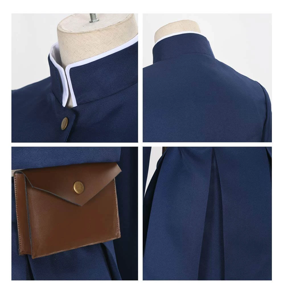 Nobara Kugisaki Costume JJK Blue Nobara Cosplay Shirt Dress Bag Wig Full Set 5 Nobara Kugisaki Costume JJK Blue Nobara Cosplay Shirt Dress Bag Wig Full Set - Image 5