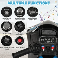 Kids 12V Ride On Motorcycle Battery Powered Electric Ride On Car With LED Lights & Music -Children Toys Sale Kids 12V Ride on Motorcycle 5