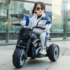 Kids 3-wheel Ride On Car 6V Electric Motorcycle Bluetooth Early Education Car -Children Toys Sale Kids 3 wheel Ride on Car 3