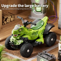 Toddler 12V Dinosaur Ride-on Car 4-wheel Dual Drive ATV Parental Remote Control Electric Car 17 Toddler 12V Dinosaur Ride-on Car 4-wheel Dual Drive ATV Parental Remote Control Electric Car -Children Toys Sale Kids 6V Dinosaur Ride on ATV 2 0dc20c40 3907 4462 9f2e c64449184092