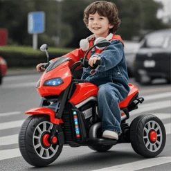 Kids 6V Ride On Car Electric Motorcycle Rechargeable 3-wheeled Car With Music Light -Children Toys Sale Kids 6V Ride on Car Electric Motorcycle 1