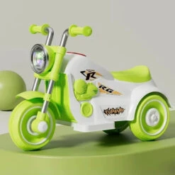 Kids 6V Ride On Motorcycle 3-wheel Electric Car Battery Power With Music And Light