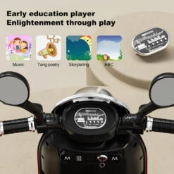 Kids 6V Electric Motorcycle 3-Wheel Stable Ride On Toys Cartoon Key Start Motorcycle -Children Toys Sale Kids 6VElectric Motorcycle 2