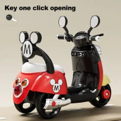 Kids 6V Electric Motorcycle 3-Wheel Stable Ride On Toys Cartoon Key Start Motorcycle -Children Toys Sale Kids 6VElectric Motorcycle 3