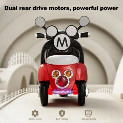 Kids 6V Electric Motorcycle 3-Wheel Stable Ride On Toys Cartoon Key Start Motorcycle -Children Toys Sale Kids 6VElectric Motorcycle 5